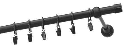 Karnizas Olimp Luna, 150 cm, Ø 19 mm, juoda