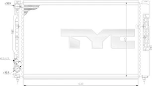Radiatorius, variklio aušinimas TYC 702-0011