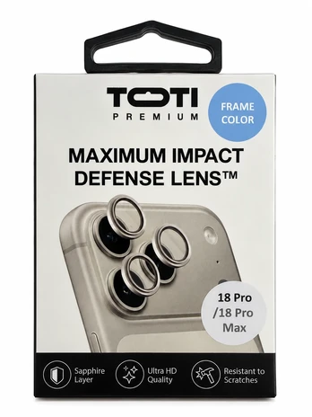 TOTI PREMIUM Anti-broken Lens protector for iPhone 18 Pro / 18 Pro Max Glacier