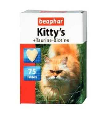 Beaphar KITTY'S TAURINE-BIOTINE 75 vnt..
