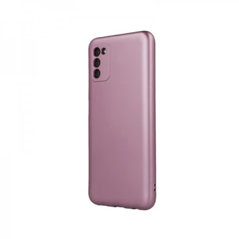 Metalinis dėklas Samsung Galaxy A14 4G / A14 5G rožinės spalvos