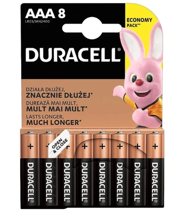 Duracell Basic AAA 8vnt.
