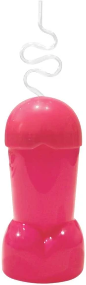 Kheper Games Pipedream COCKtail Cup 20oz - Vibrant Party Cup with Straw & Lid