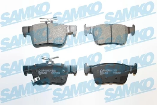 Stabdžių trinkelių rinkinys, diskinis stabdys SAMKO 5SP2064