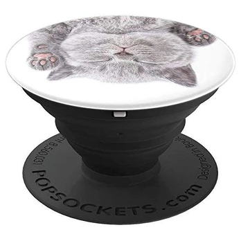 Pop socket laikiklis PopSockets Cat Nap Gen 2 ME-PS-A129, balta/pilka, 3.5 - 6.5 "