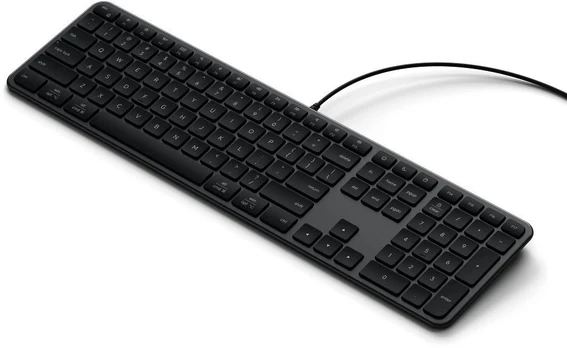 Wired keyboard USB A/USB C QWERTY Dual (Mac/Windows) Satechi Slim LX3 Wired space juodas