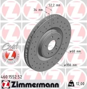 Stabdžių diskas ZIMMERMANN 460.1553.52 kaina