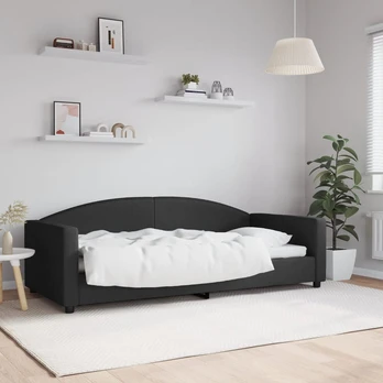 Sofa, juodos spalvos, 90x200cm, audinys