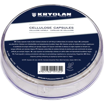 Kryolan Celiuliozės kapsulės - Cellulose Capsules