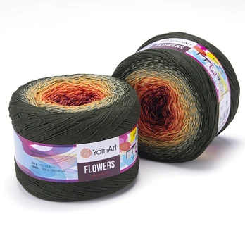 Mezgimo siūlai YarnArt Flowers 250g, spalva 302
