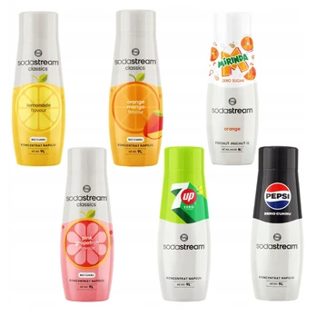 SodaStream sirupų rinkinys, 6 vnt.