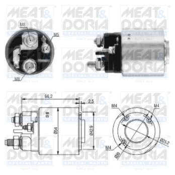 solenoidinis jungiklis, starteris MD46131