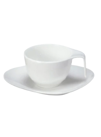 Puodelis su lėkštute (porcelianas, 250 ml, 4 vnt.)
