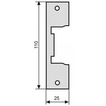 Elektromagnetinės sklendės plokštelė 110mm