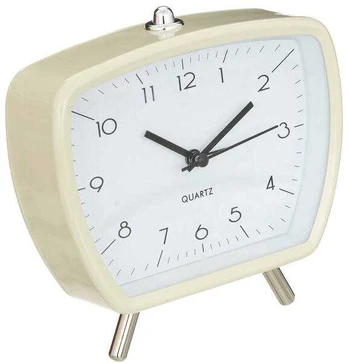 Laikrodis budzik retro CATHY, 14 x 14 cm
