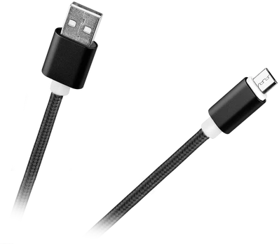USB - mikro USB laidas M-Life nailono juodas 1m