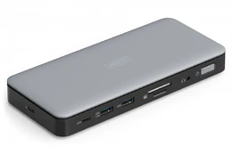 DIGITUS Docking USB-C->HDMI,DP,USBA,USBC,RJ45,DC,Audio silbe kaina