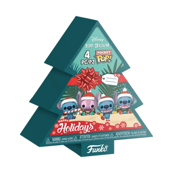 FUNKO Pocket POP! Vinilinė figūrėlė: Lilo & Stitch - Holiday 4-pack