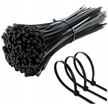 Sutvirtinimo juostelės 100vnt. 100x2.5mm juoda Lumilight