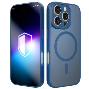 Dėklas 3MK Misty MagCase do Apple iPhone 16 Pro Max mėlyna