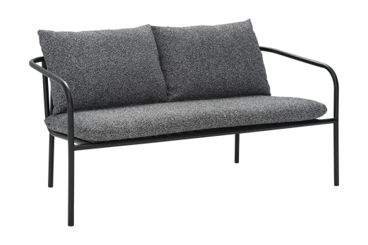 Lauko sofa Bendt, aliuminis, ažūrinė, juoda