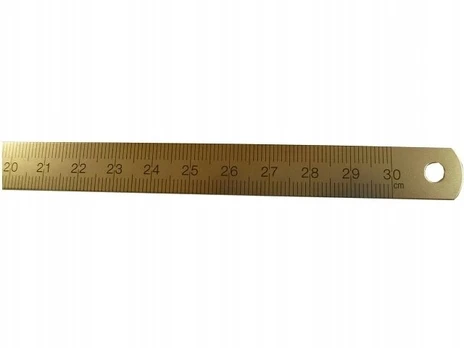 Plieninė liniuotė su Klijais, linijinis matuoklis, 300 mm