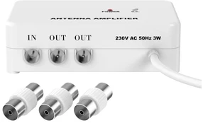 Sinox Vienas antenos stiprintuvas. Baltas