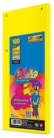 Popieriniai skirtukai Pastello A4