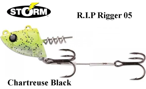 Tvirtinimo sistema Storm RIP Rigger 05 Chartreuse Black 27 g