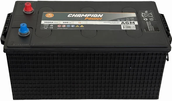 Akumuliatorius Champion Power, 12 V, 220 Ah, 1050 A