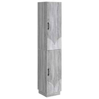 Spintelė 2 pcs Pilka Sonoma Apdirbta mediena