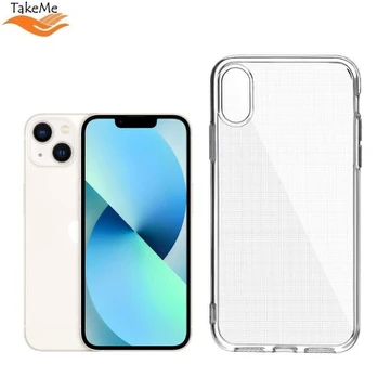 TakeMe "Clear" Series Transparent 2mm Thin Back Cover Case for Apple iPhone 13