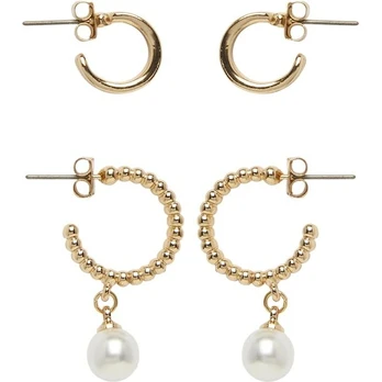 Auskarai moterims, Geltona, PCMENI 2-PACK EARRING