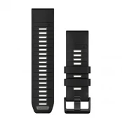Apyrankė Garmin QuickFit 26 Watch Bands, Black/Pebble Gray Silicone kaina