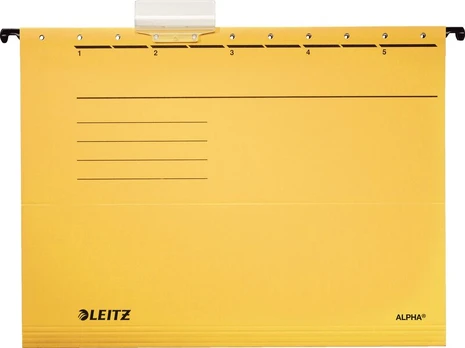 Leitz Alpha geltona pakabinama segtuvas A4