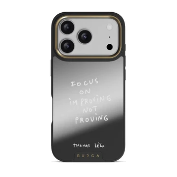 Focus On - iPhone 17 Pro Case, Elite Mirror Dark (MagSafe) / Gold