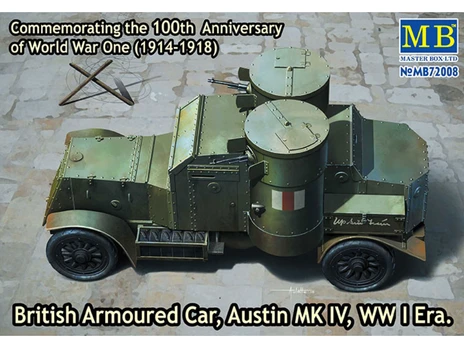 Master Box - British Armoured Car, Austin MK IV WW I Era., 1/72, 72008