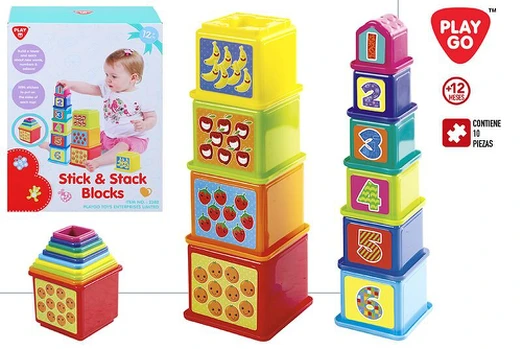 Pyramid Stick&Stack Playgo, nuo 12 mėn.
