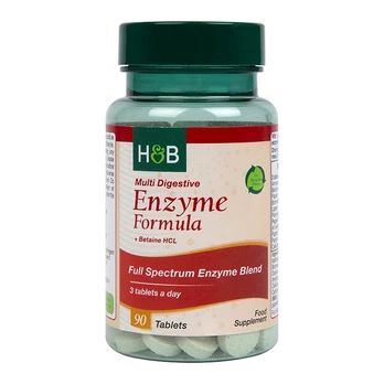 H&B Virškinimo fermentai, 90 tablečių