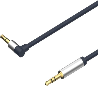 Kabelis Shiverpeaks Audio kabelis jack 3,5mm flex. kątowy/prosty 1,5