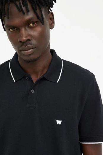 Polo marškinėliai vyrams Wrangler, juodi