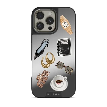 Boss Babe - iPhone 16 Pro Max Case, Elite Mirror (MagSafe) / Gunmetal