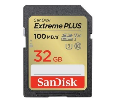 SanDisk Extreme Plus SDHC Memory Card 100 MB / 32GB
