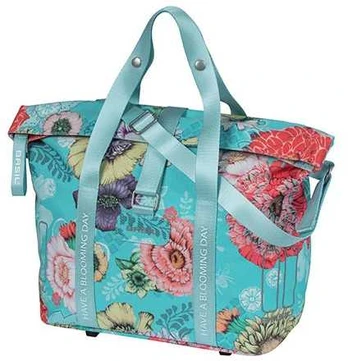 Handlebar bag BASIL Bloom Field 8-11L, mėlynas-floral