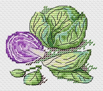 Cross stitch kit "Cabbage" SM-789
