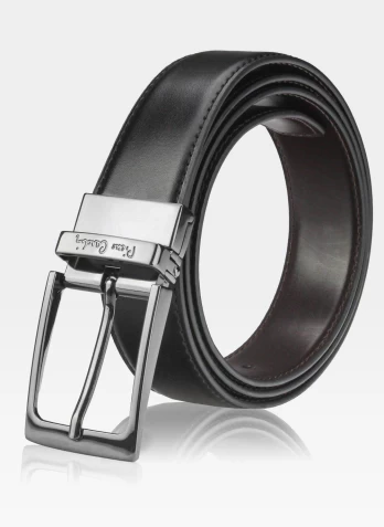 Vyriškas odinis diržas Pierre Cardin FWJX5, juodas