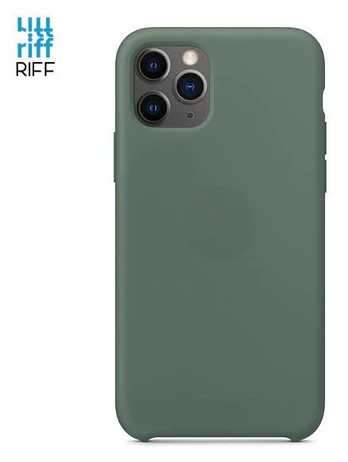 Riff Thin &amp; Soft silicone case with soft fiber inside for Apple iPhone 14 Pro Green