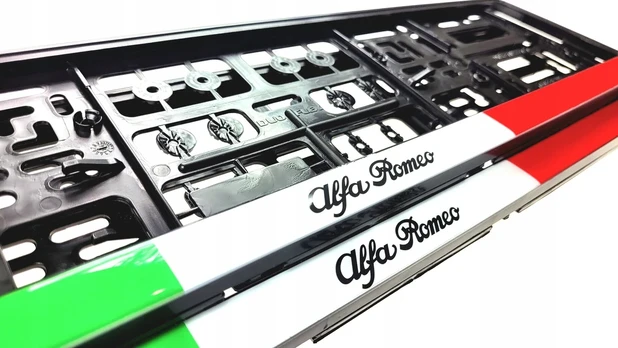 Alfa Romeo želė numerių rėmeliai 2 vnt.
