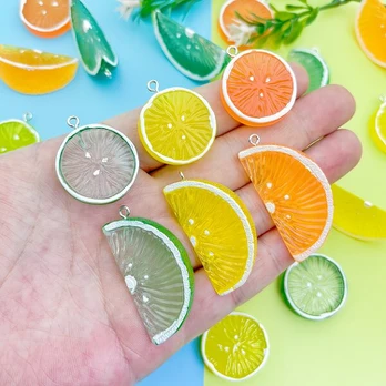 3D pakabukai, 10pcs Yellow Round Discs