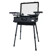 Lagaminas makiažo priemonėms su apšvietimu Osom Professional Lighted Makeup Case Black, juodas, kosmetologams kaina